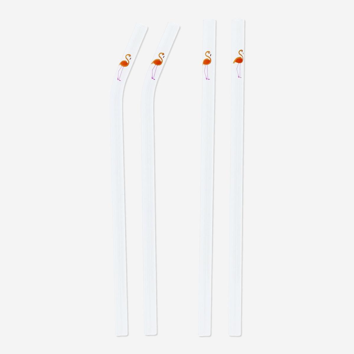 WHITE      Straws. 4 pcs