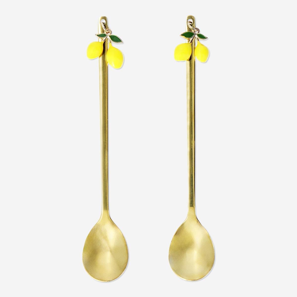 GOLD       Gold spoons with lemons