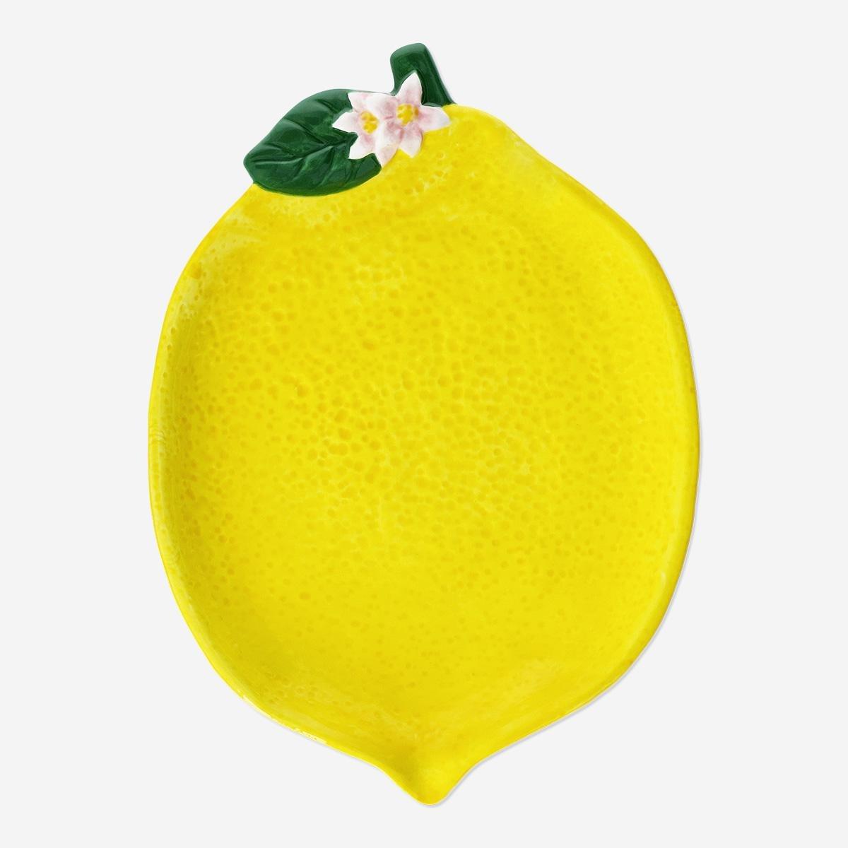 Yellow Lemon Serving Plate