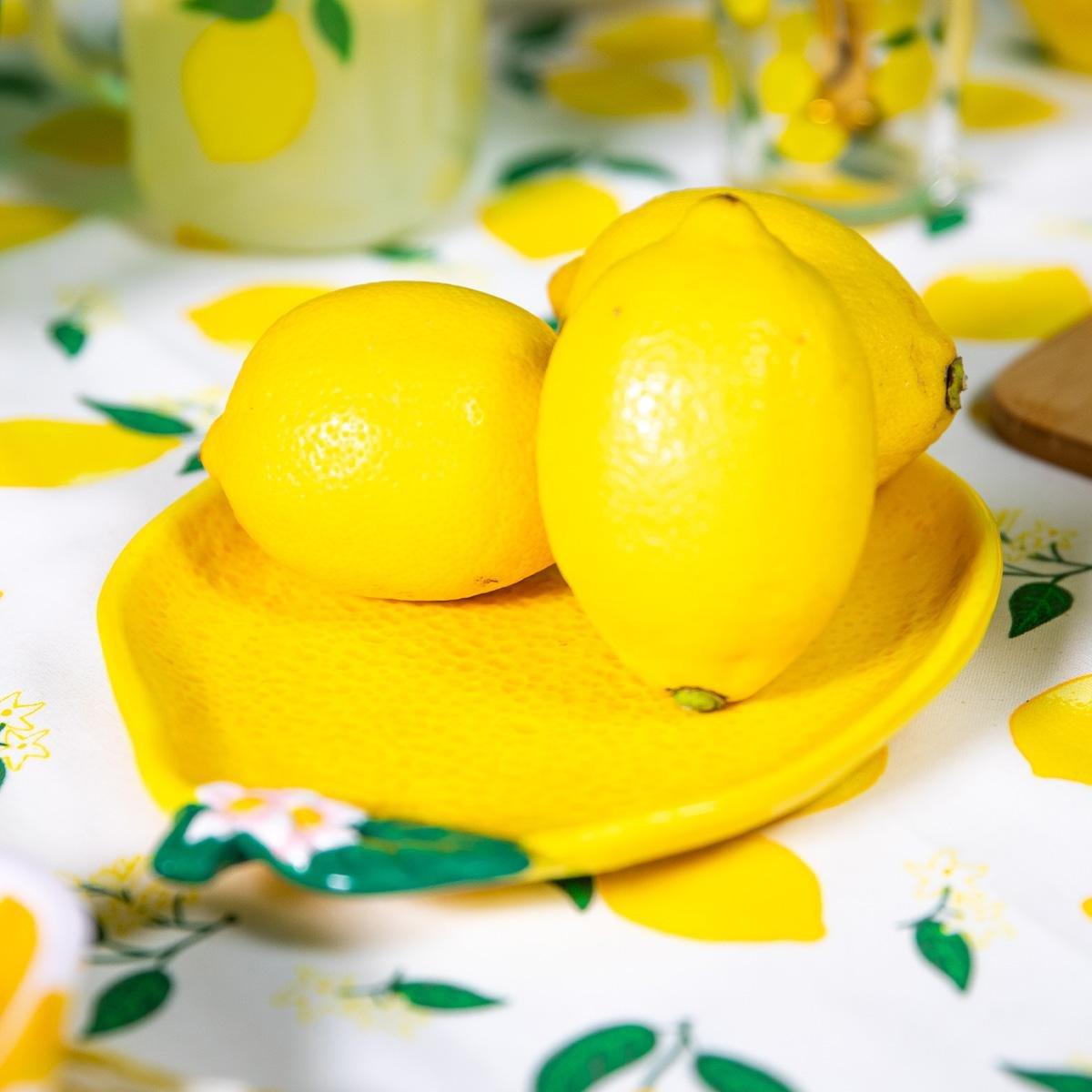 Yellow Lemon Serving Plate