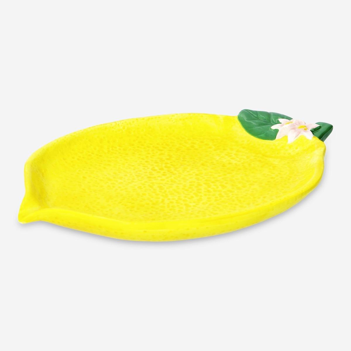 Yellow Lemon Serving Plate