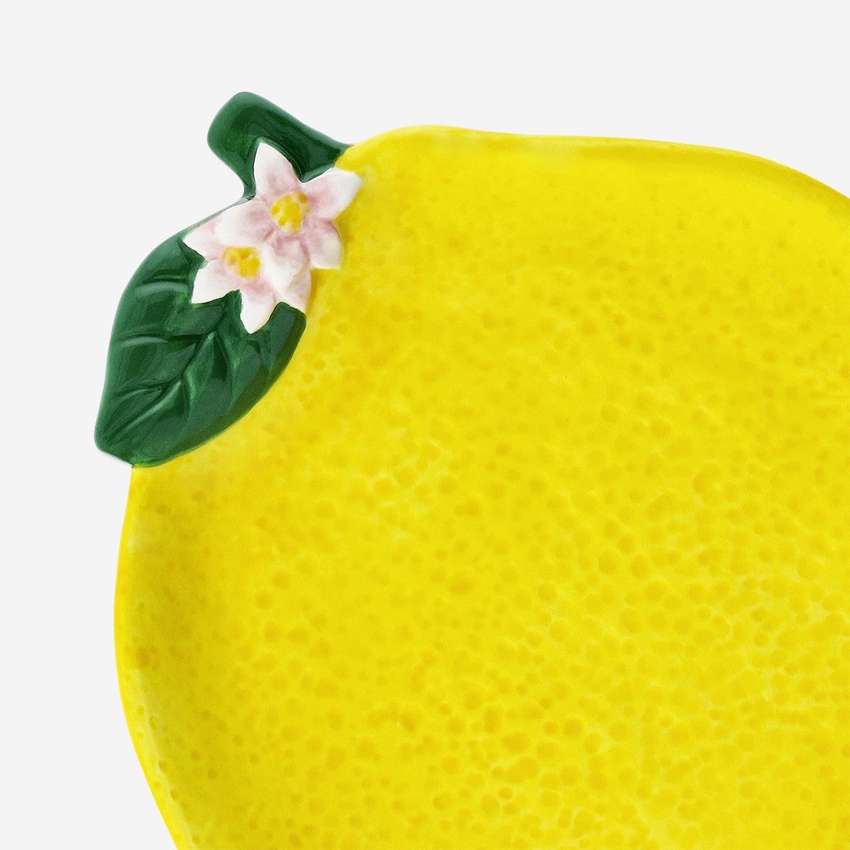 Yellow Lemon Serving Plate