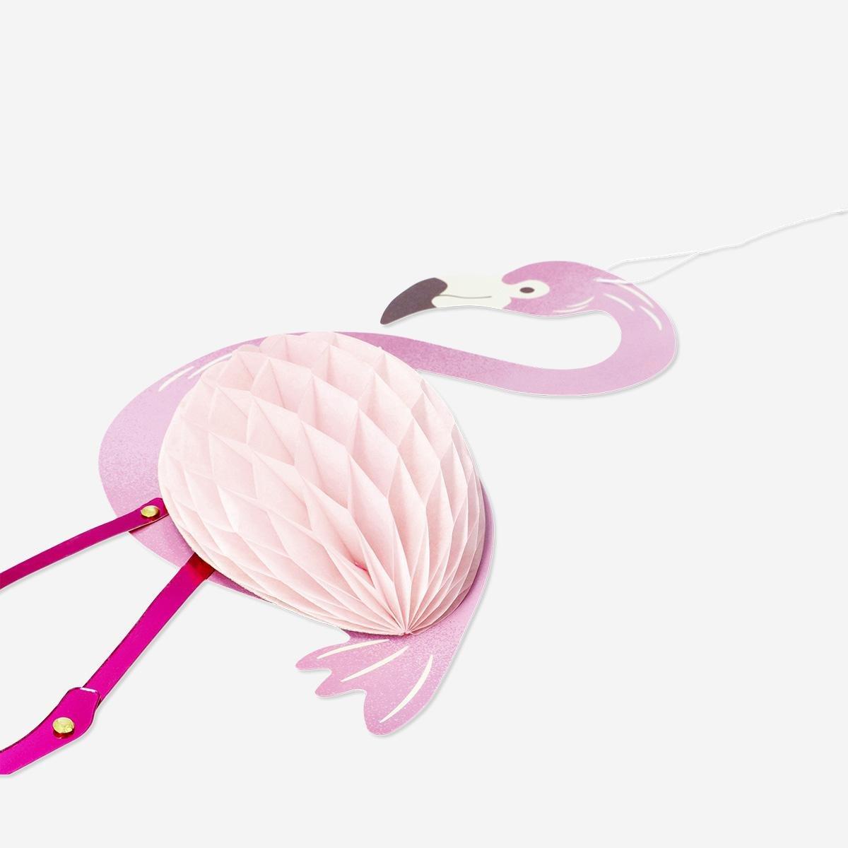 Pink flamingo hanging decorations. 2 pcs
