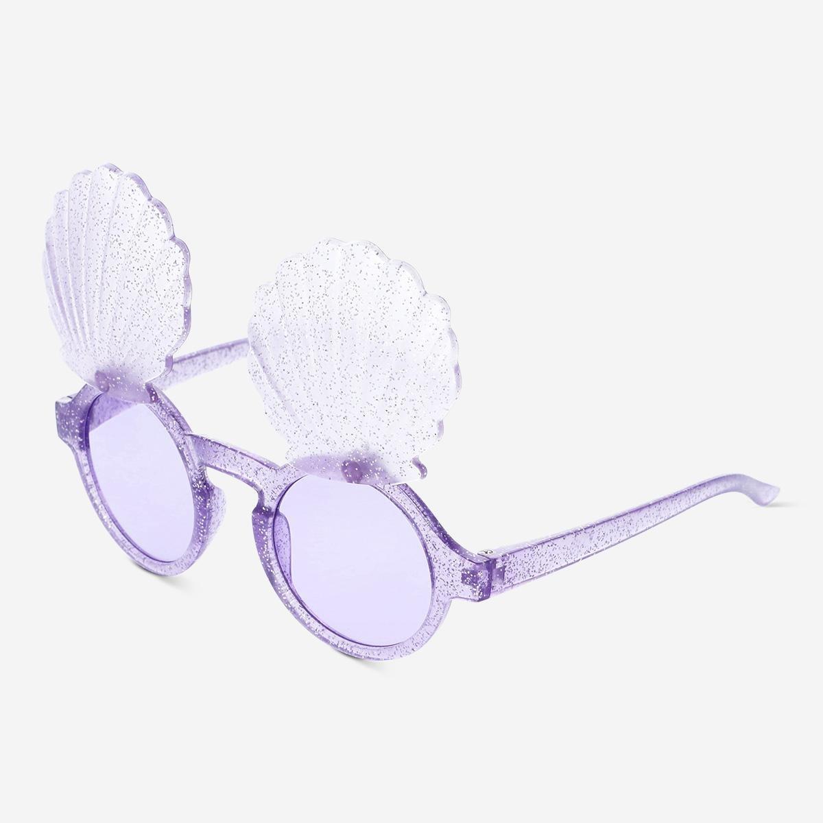 PURPLE     Sea shell party glasses