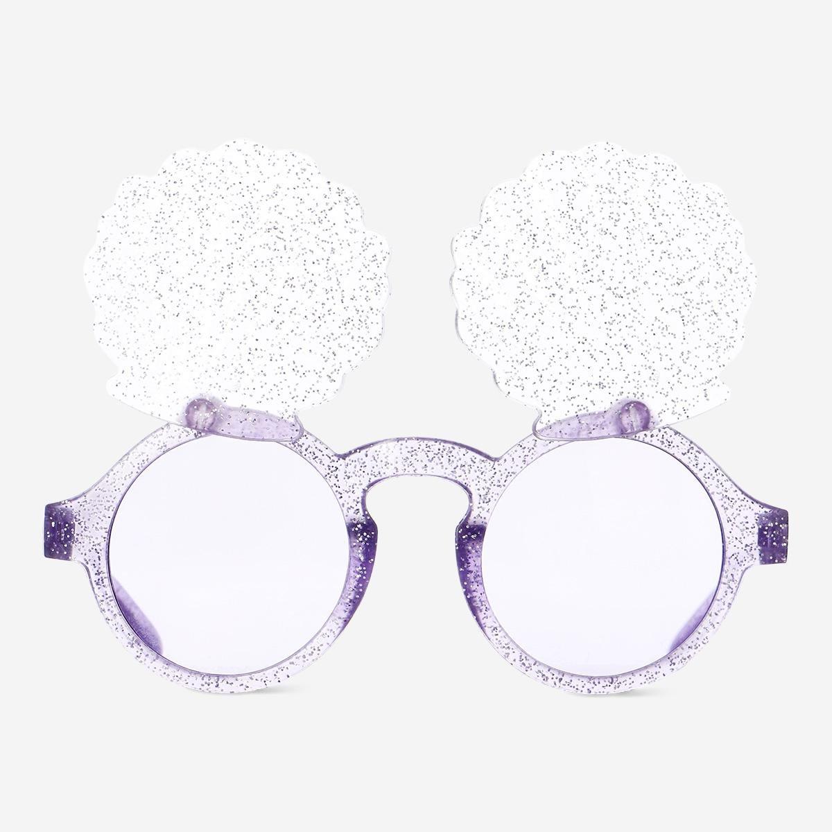 PURPLE     Sea shell party glasses