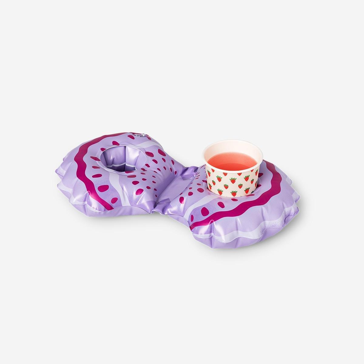Purple inflatable shell cup holder
