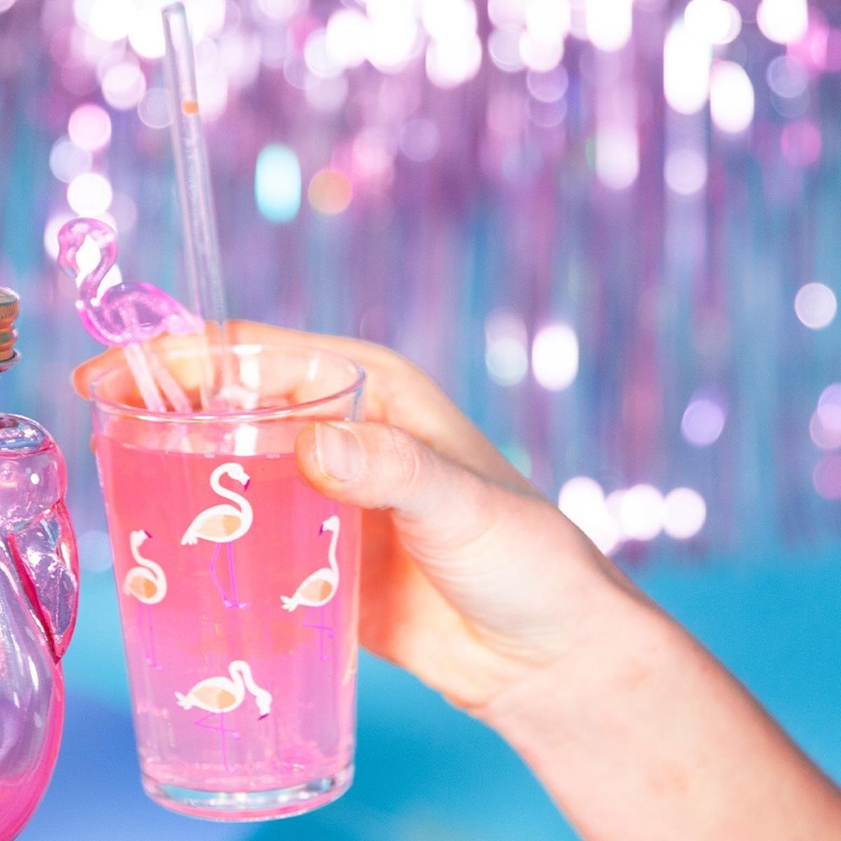 PINK       Flamingo drink stirrers. 4 pcs