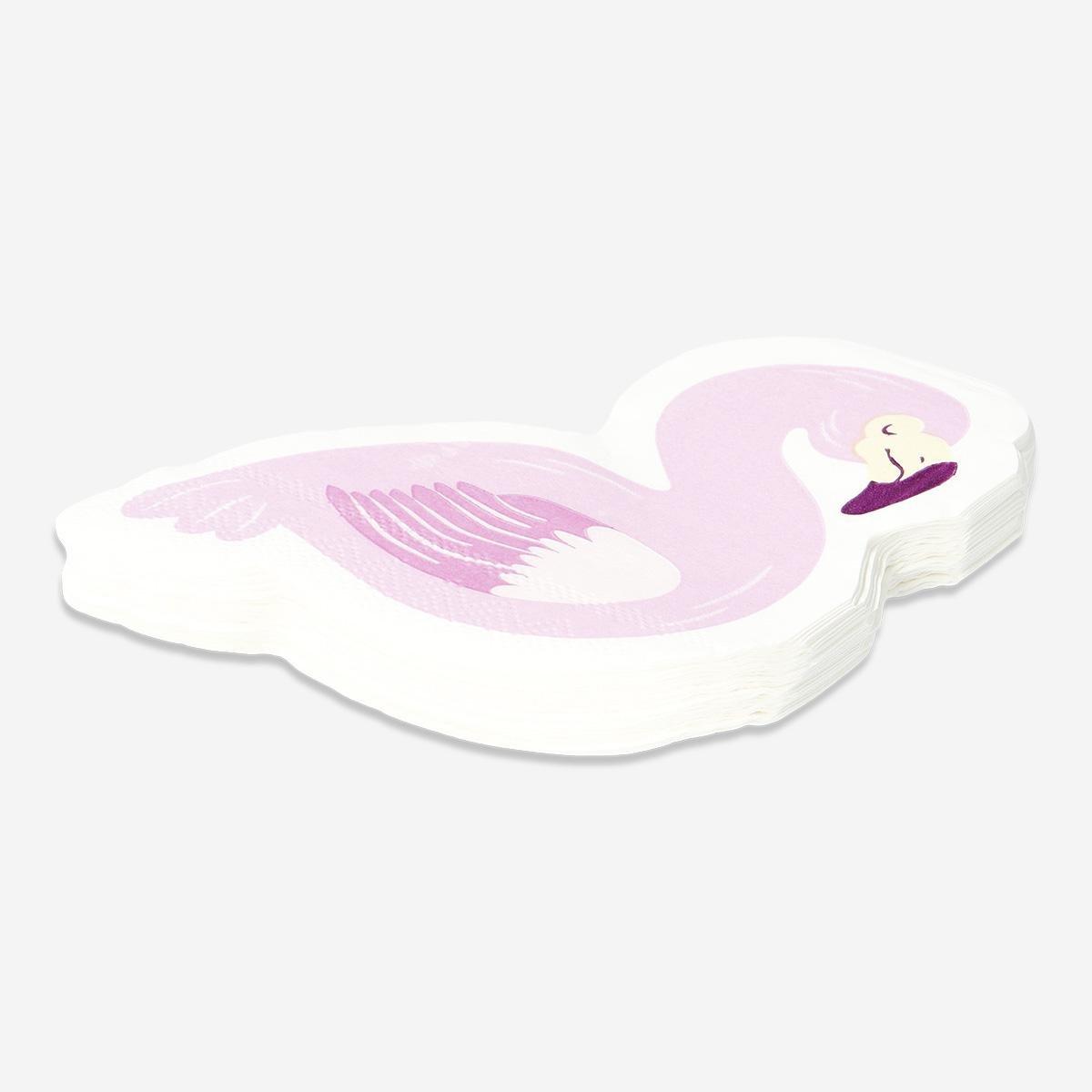 PINK       Flamingo napkins. 16 pcs