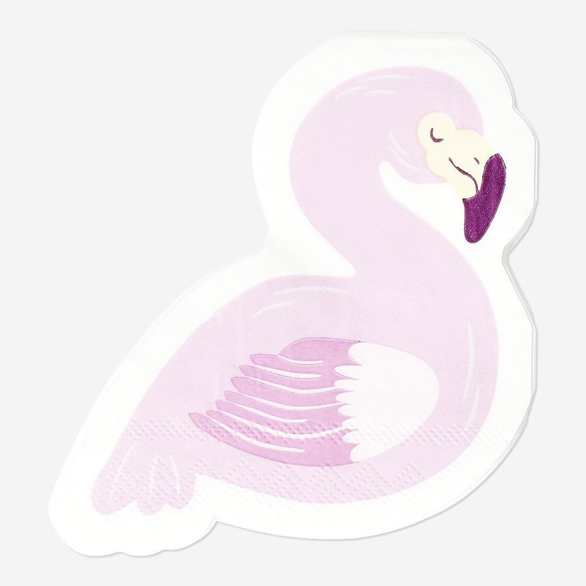 PINK       Flamingo napkins. 16 pcs