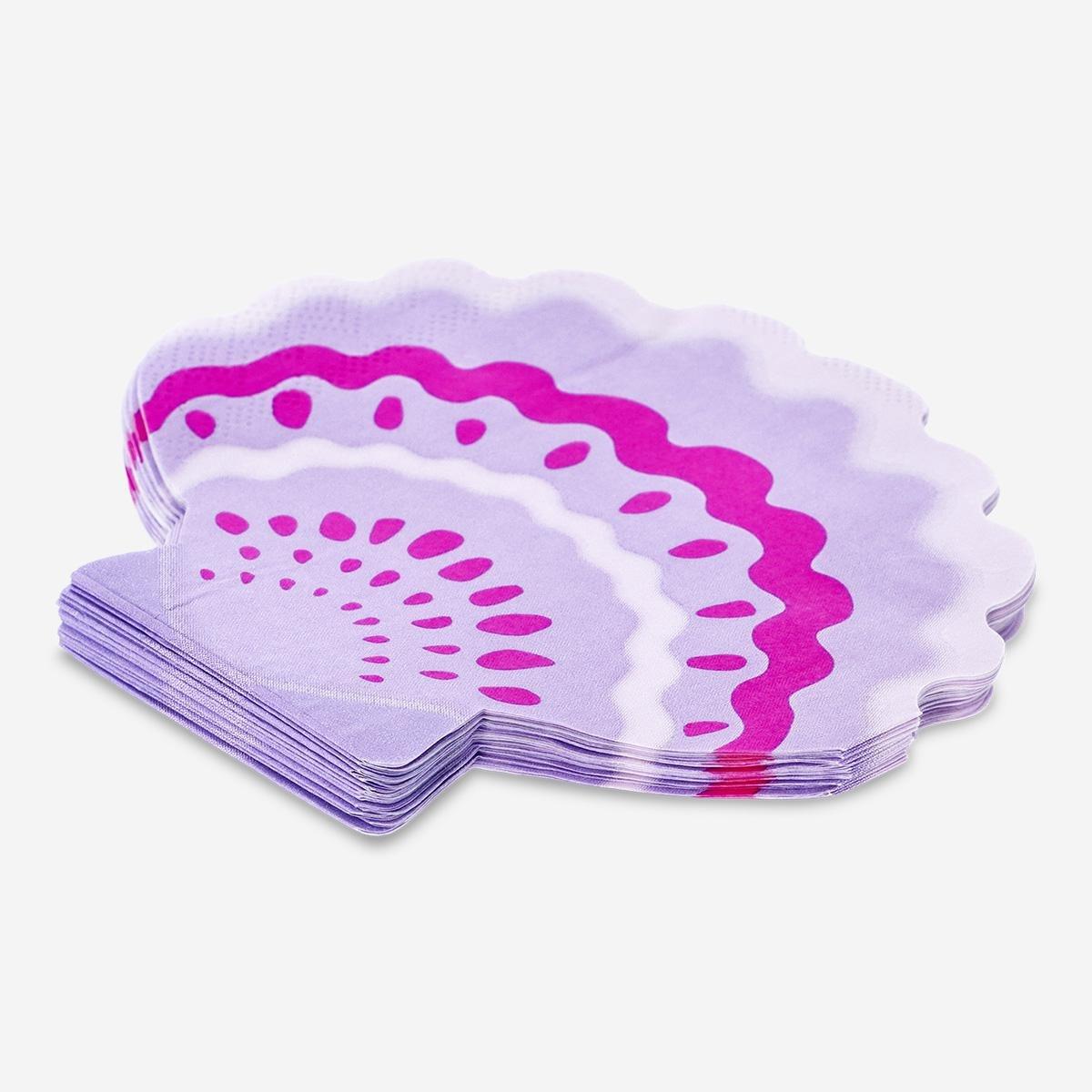 MULTI      Sea shell napkins. 16 pcs