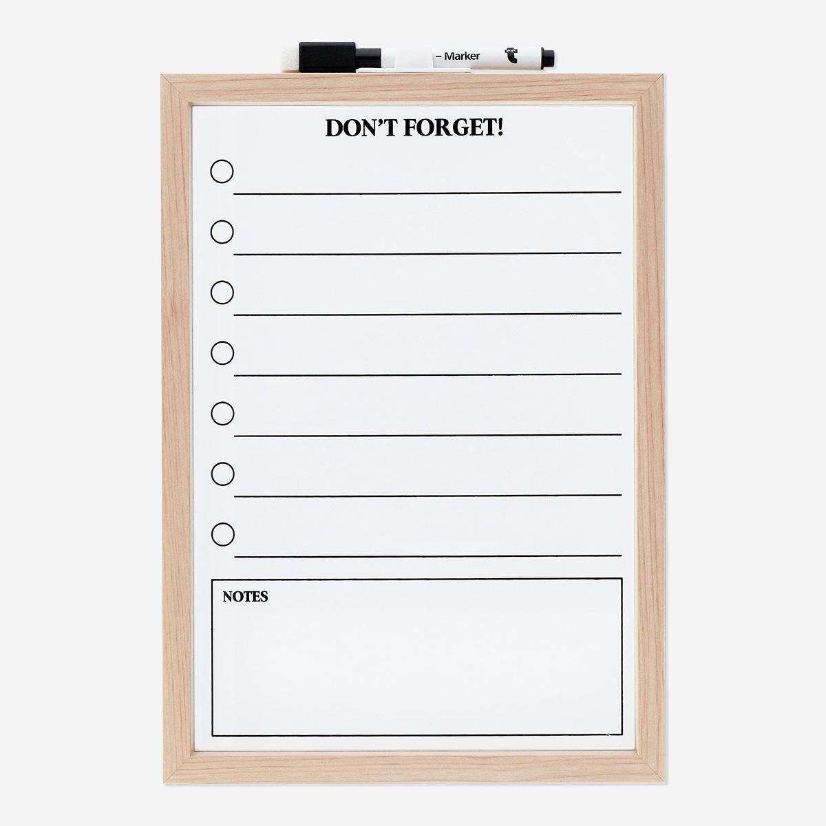 Brown Planner board With marker