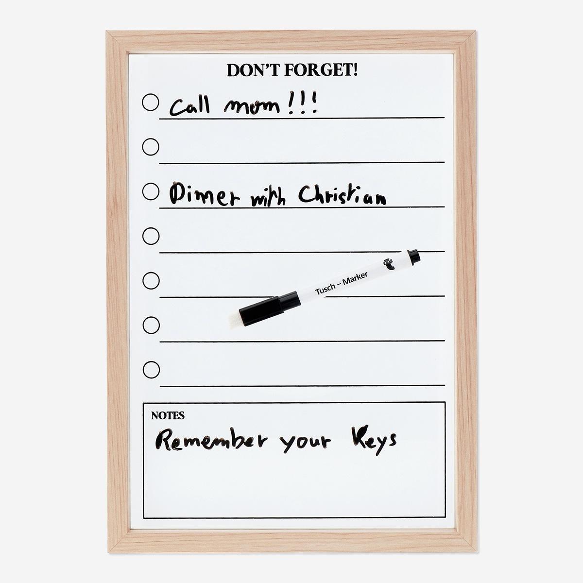 Brown Planner board With marker