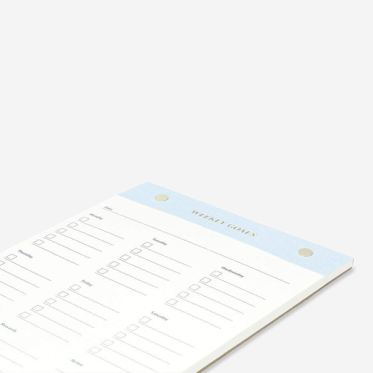 WHITE      Weekly planner. B5