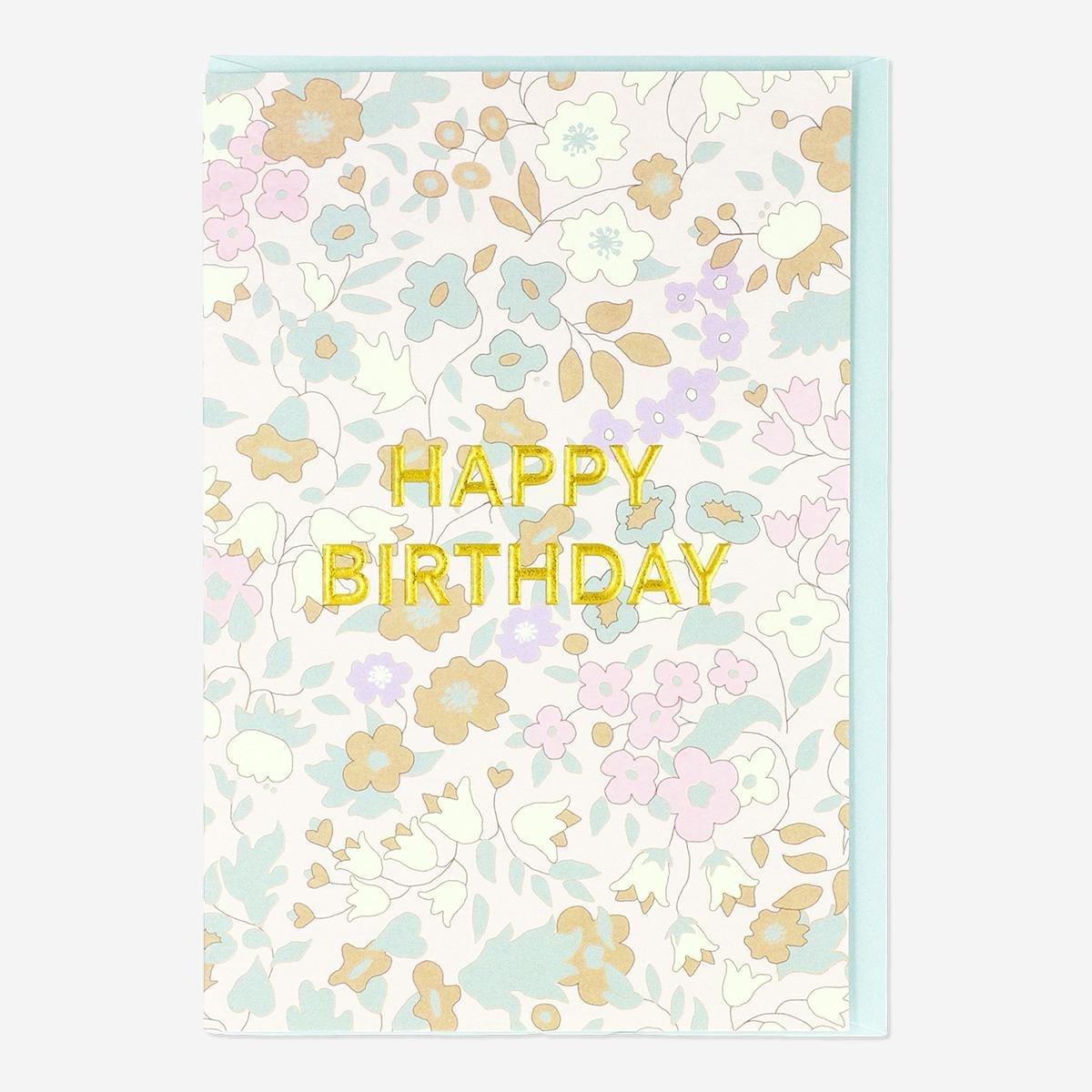 Multicolour birthday card