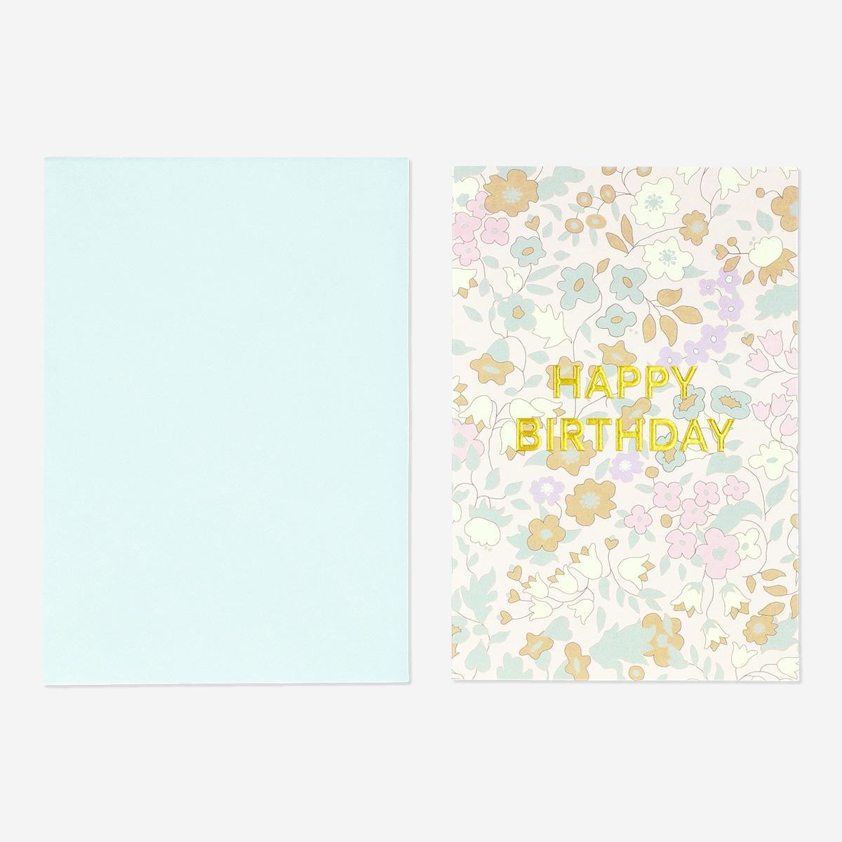 Multicolour birthday card