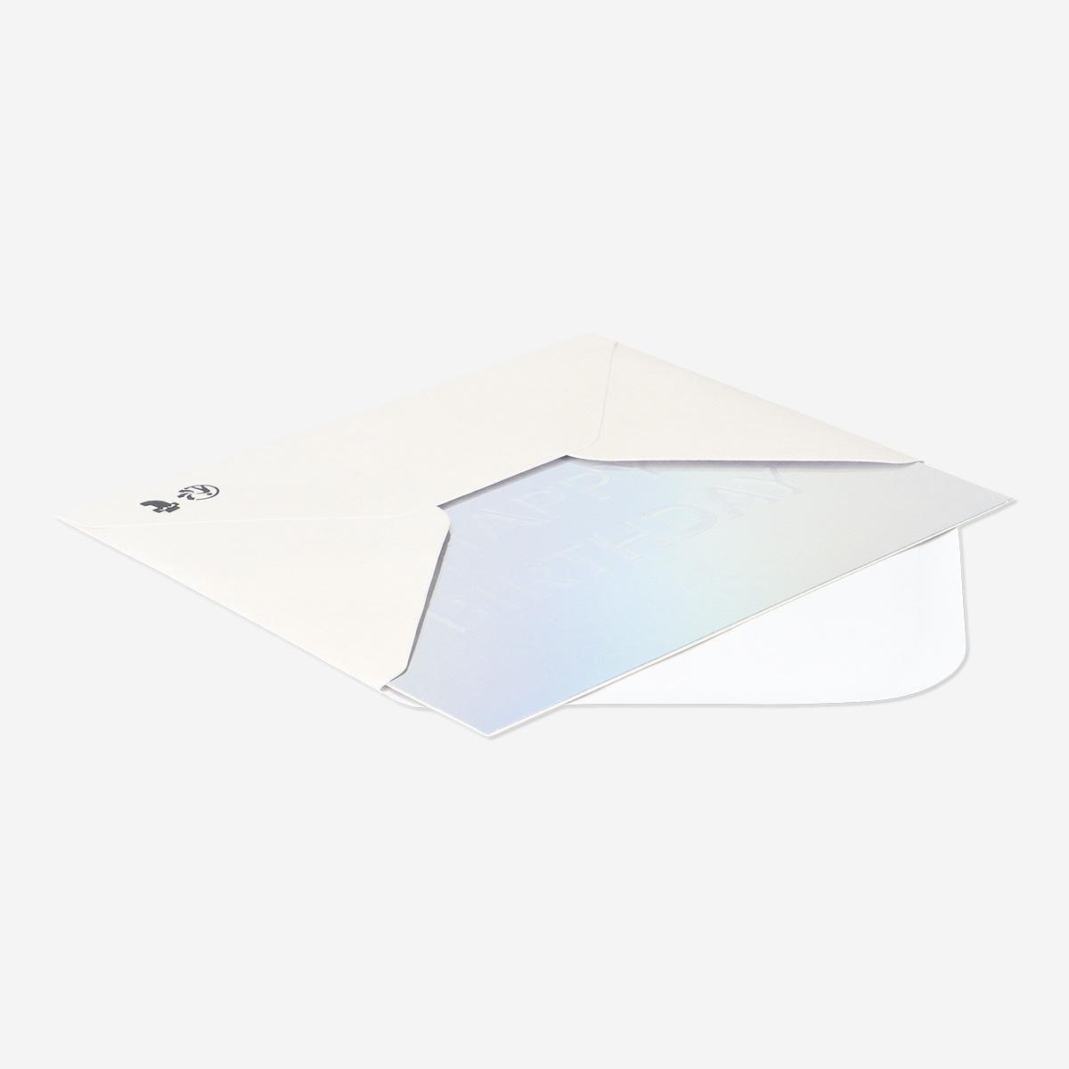 Silver birthday card