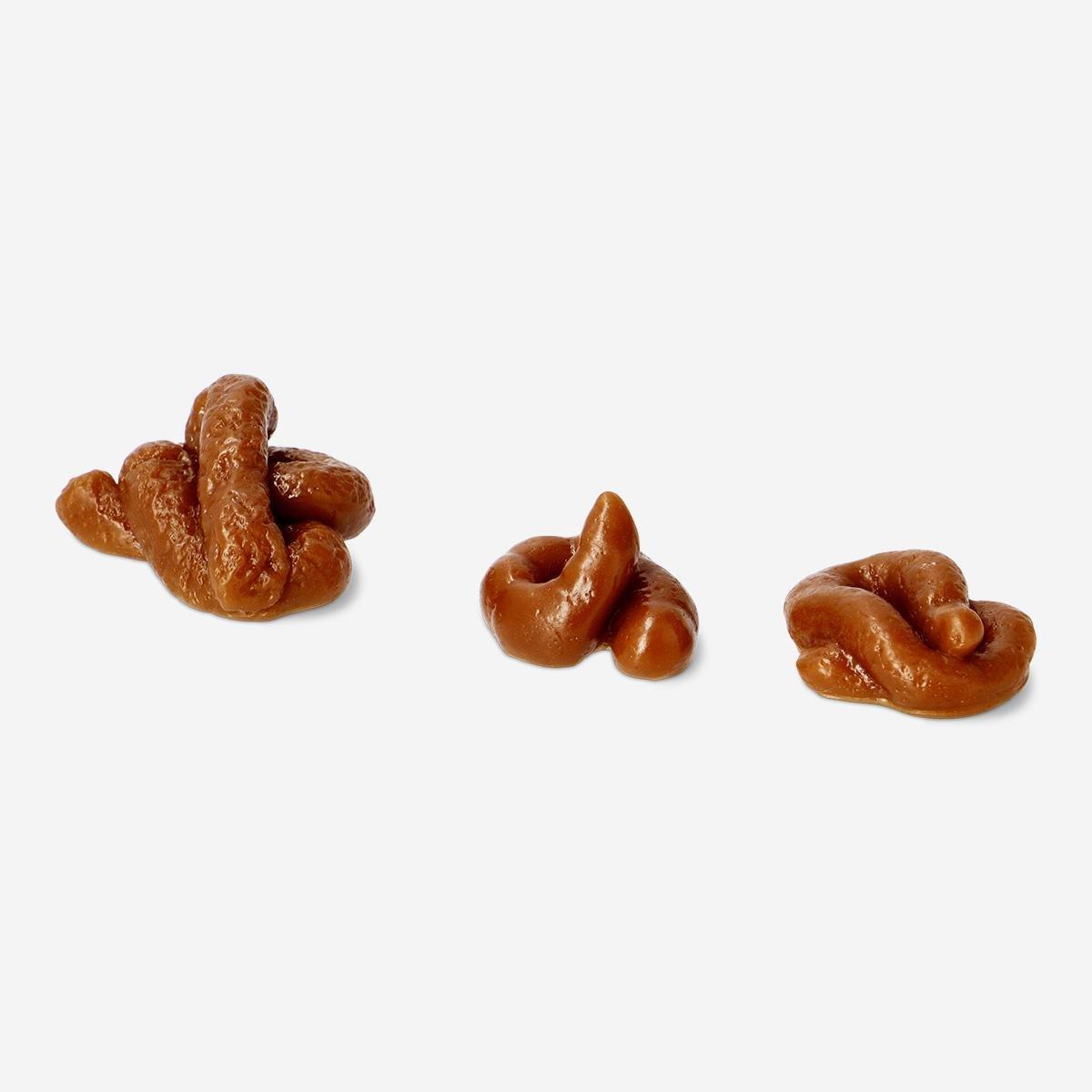 BROWN      Play poo for play and pranks. 3 pcs
