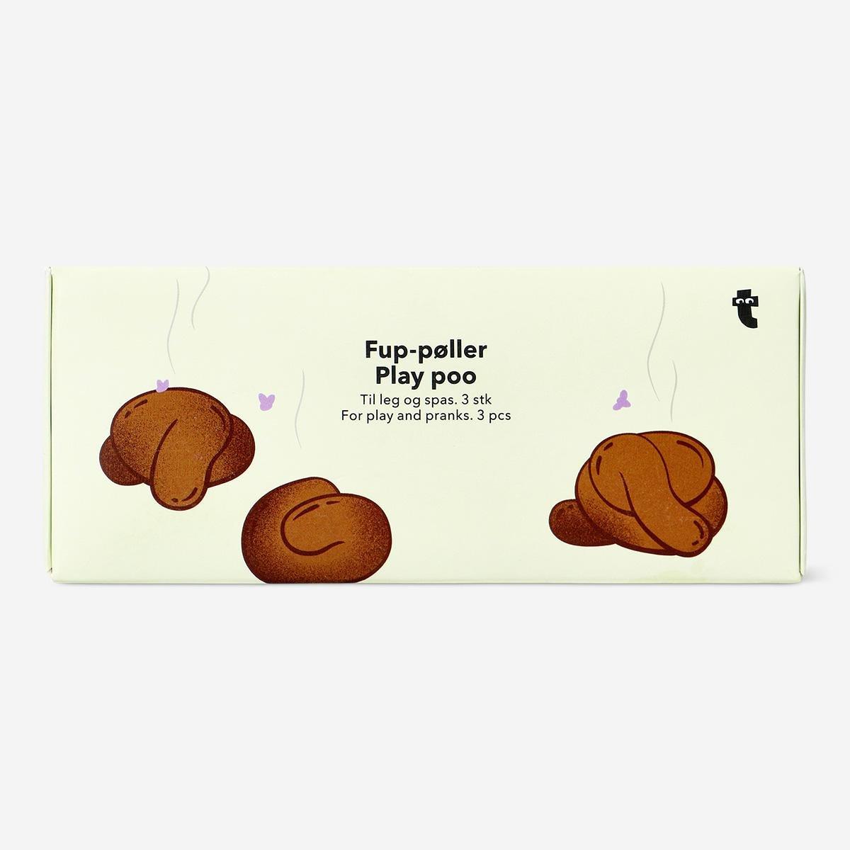 BROWN      Play poo for play and pranks. 3 pcs