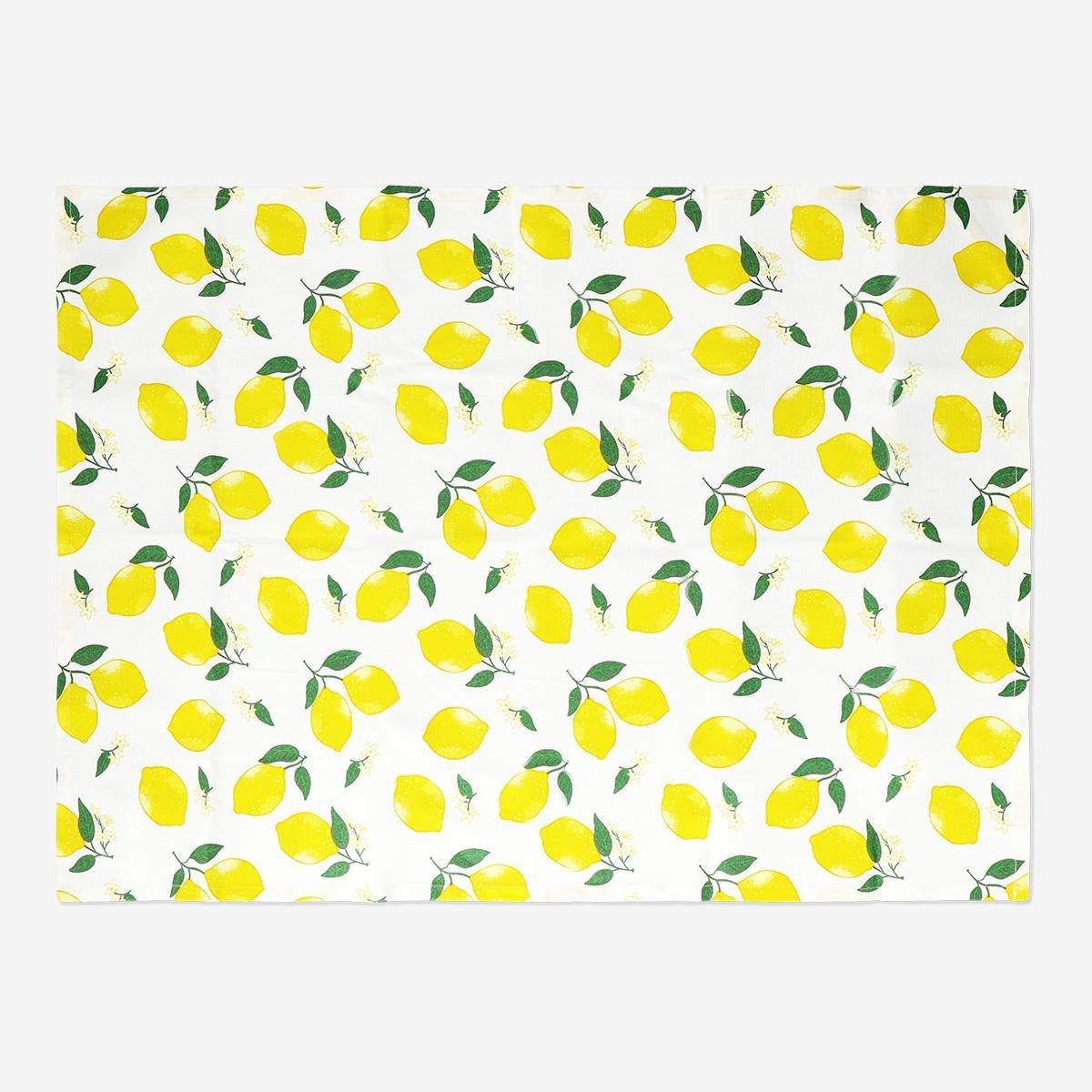 Multicolour lemon tea towels. 2pcs