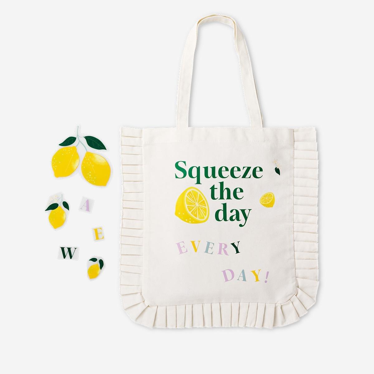 Multicolour diy tote bag