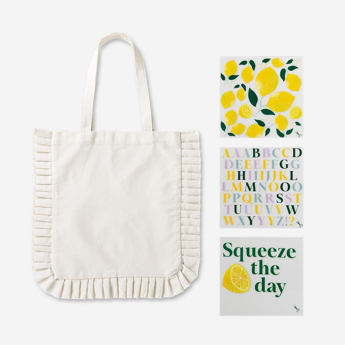 Multicolour diy tote bag