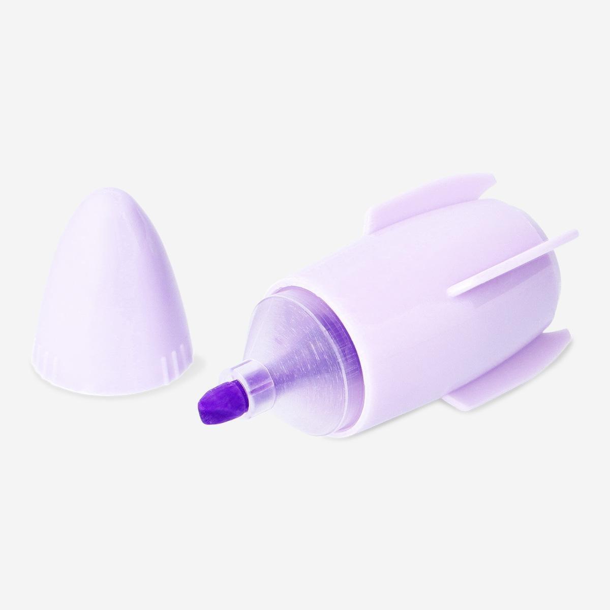 Multicolour spaceship highlighters. 4pcs
