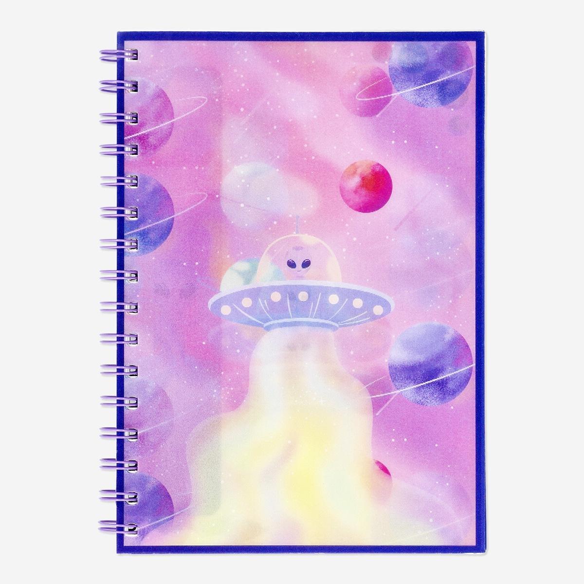 Multicolour space notebook