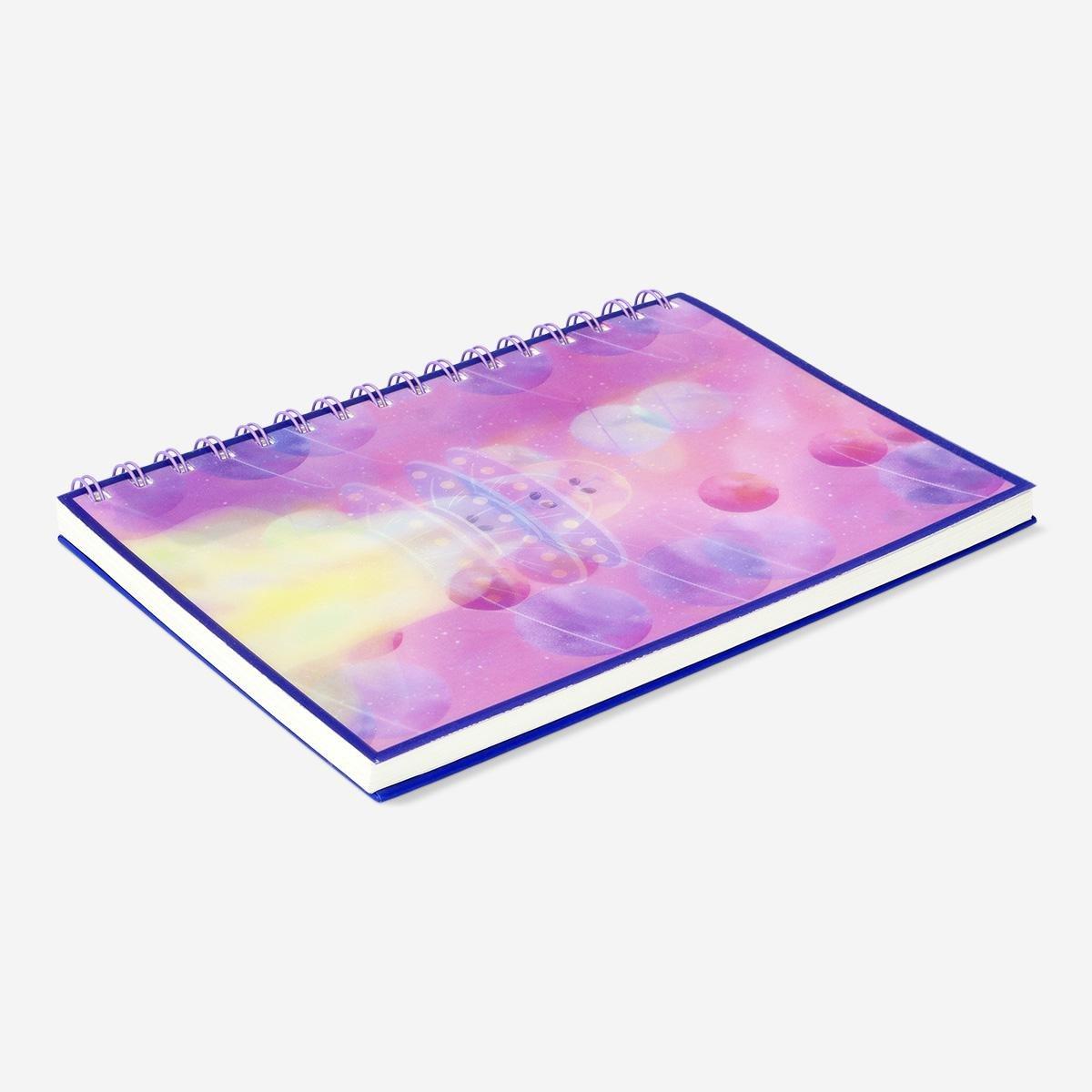 Multicolour space notebook