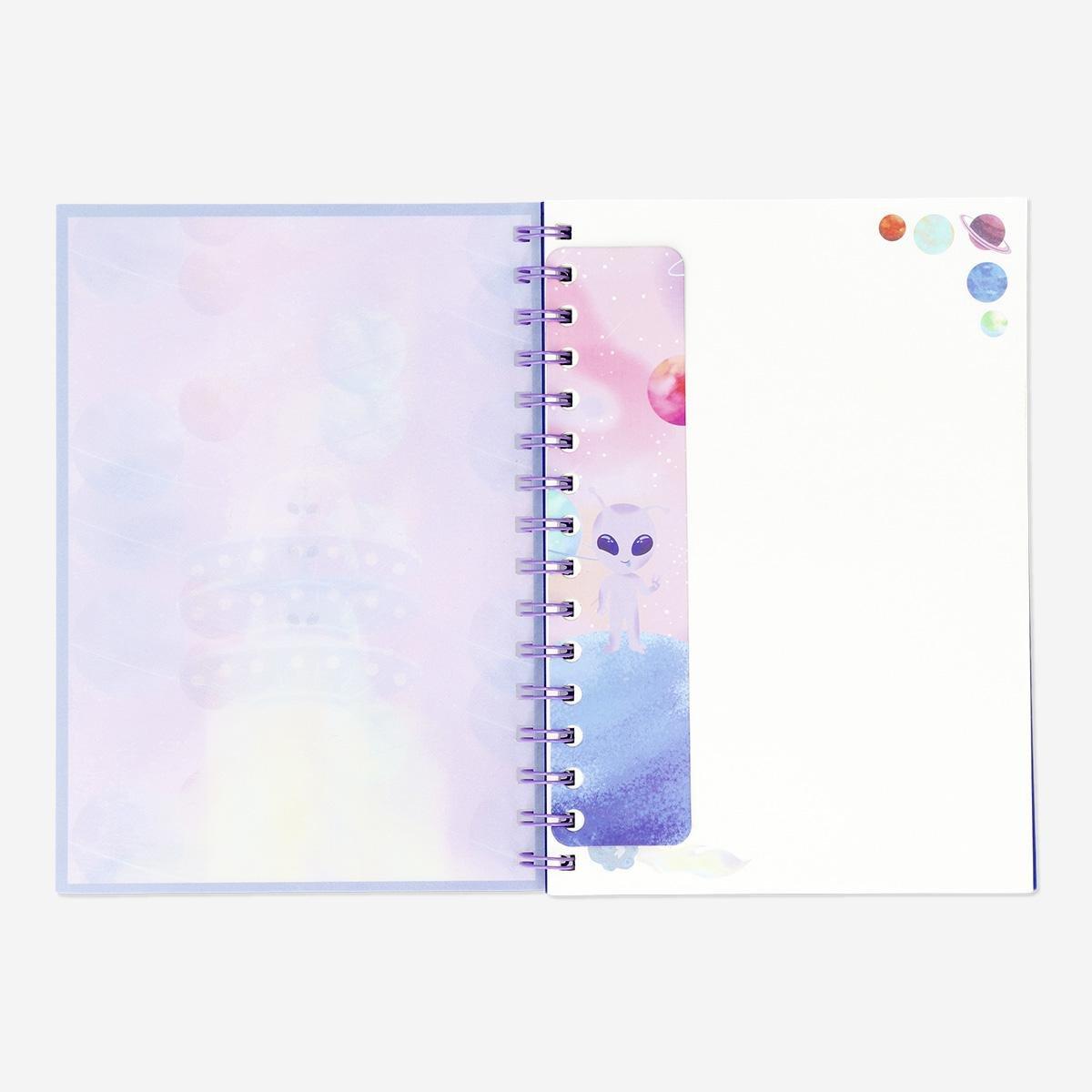 Multicolour space notebook