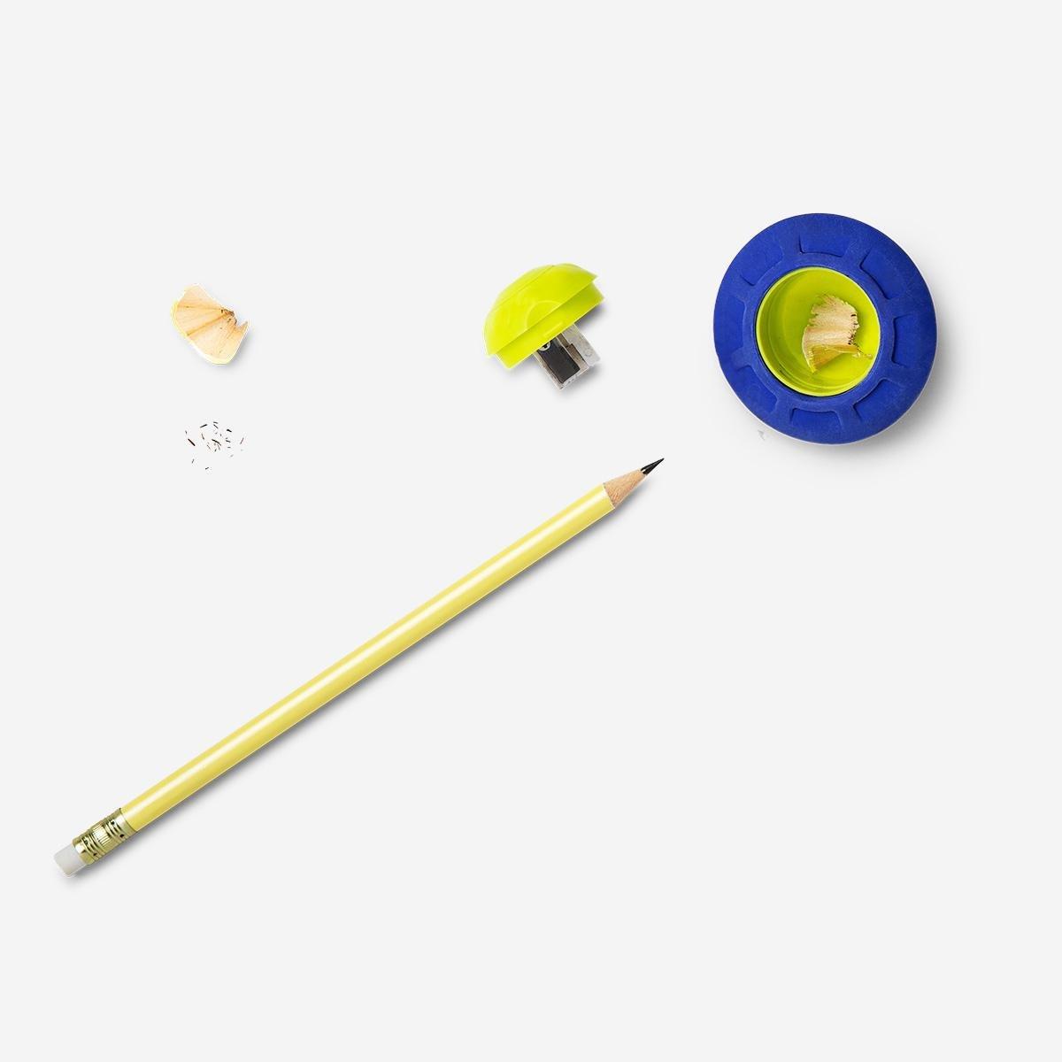 Multicolour planet eraser and sharpener