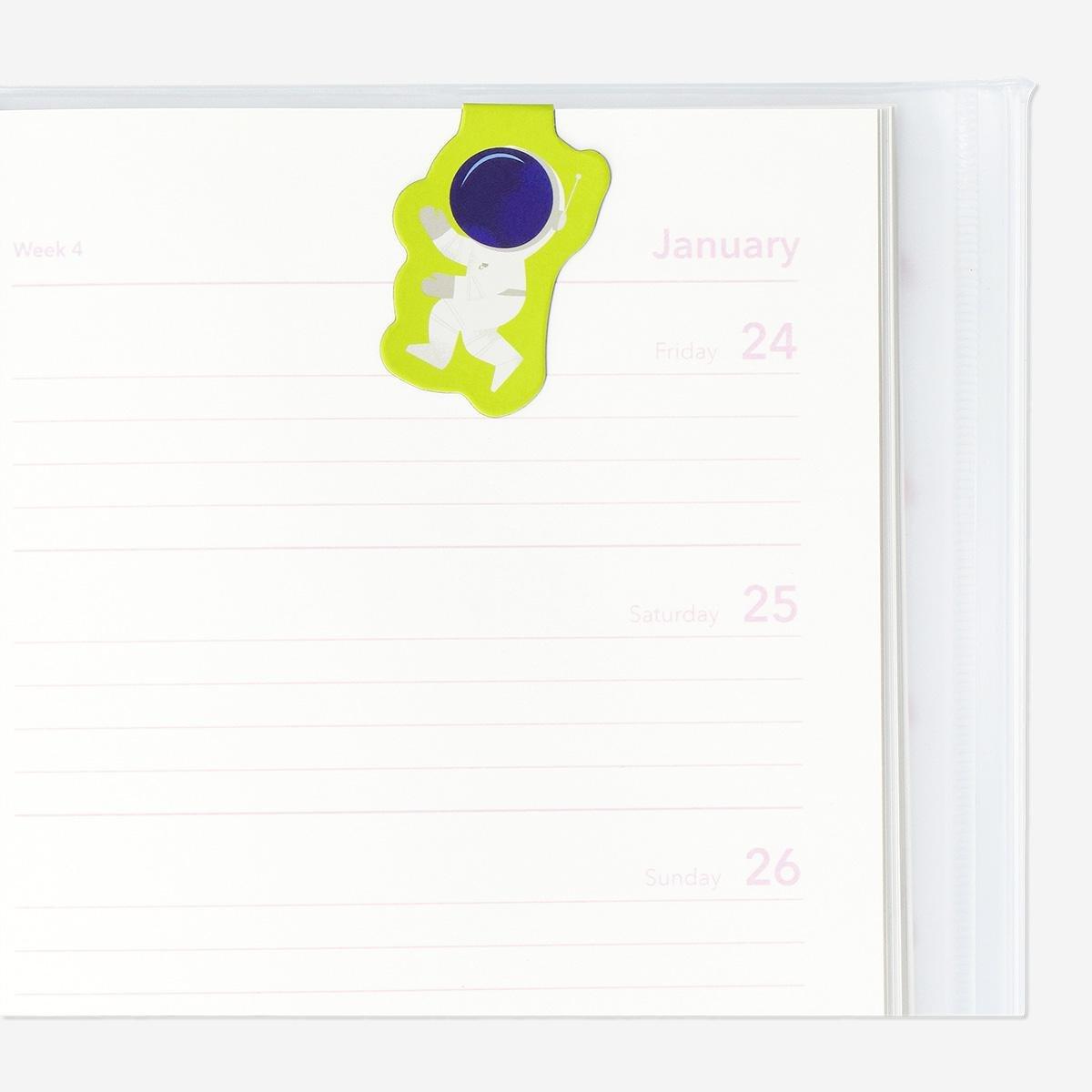 Multicolour magnetic bookmarks. 4 pcs