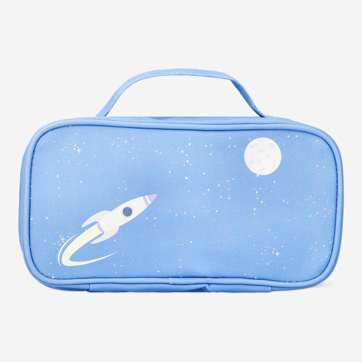 Multicolour astronaut pencil case
