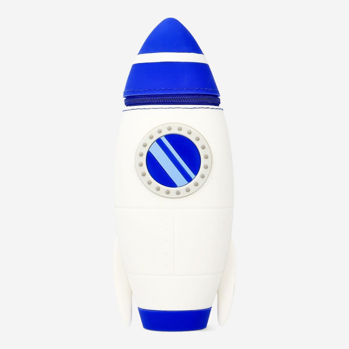 Blue spaceship pencil case
