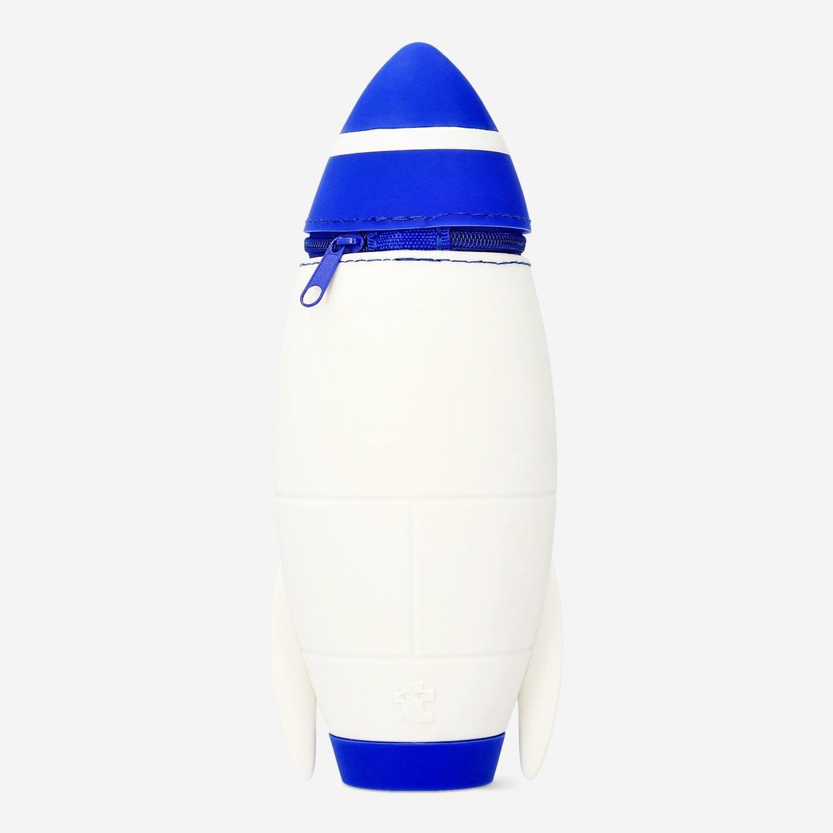 Blue spaceship pencil case