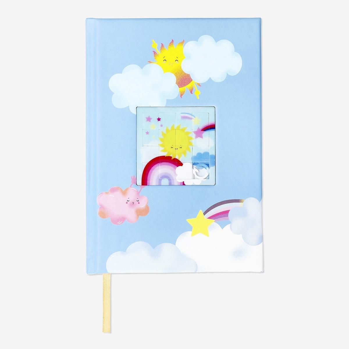 Multicolour tilt puzzle notebook