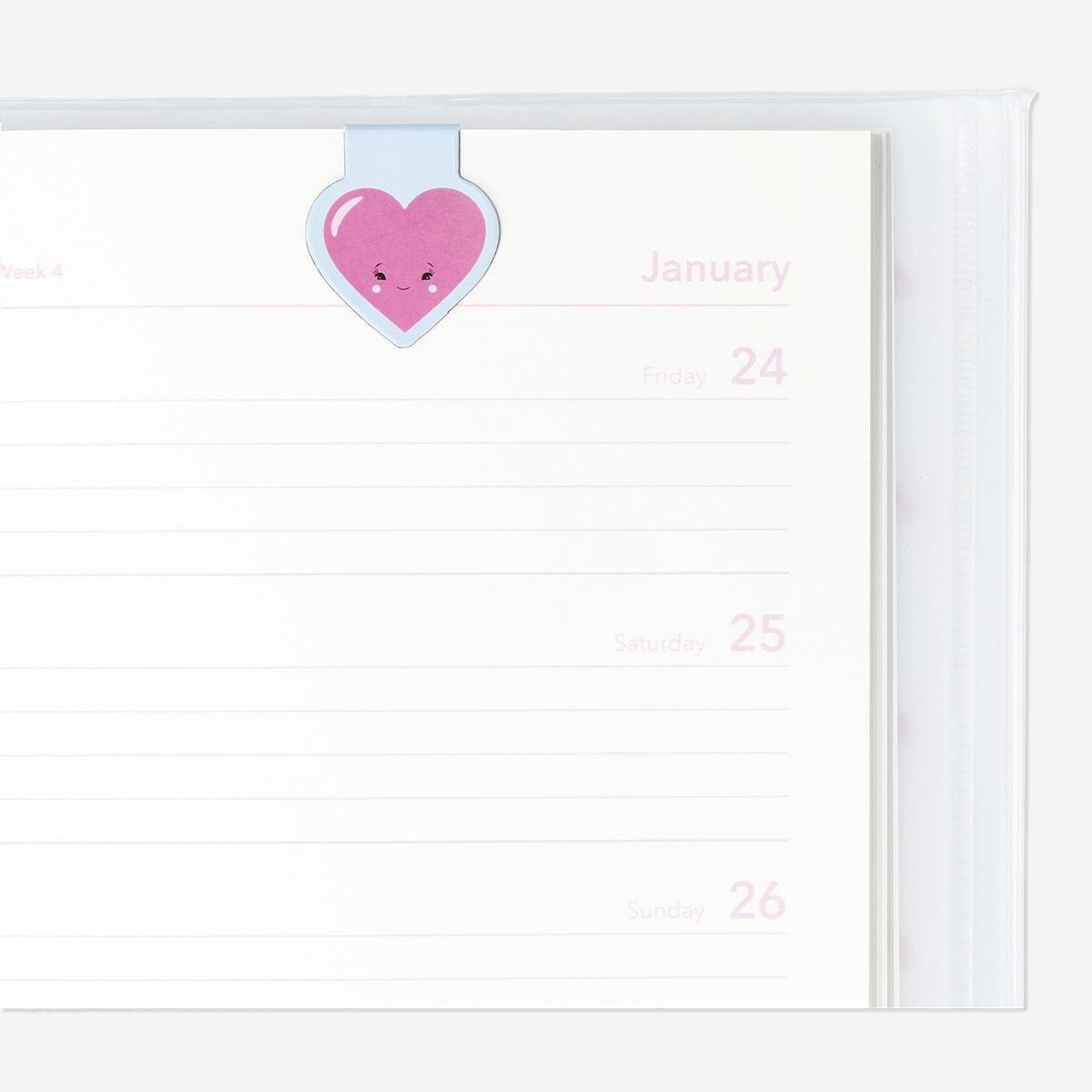 Multicolour magnetic bookmarks. 4 pcs