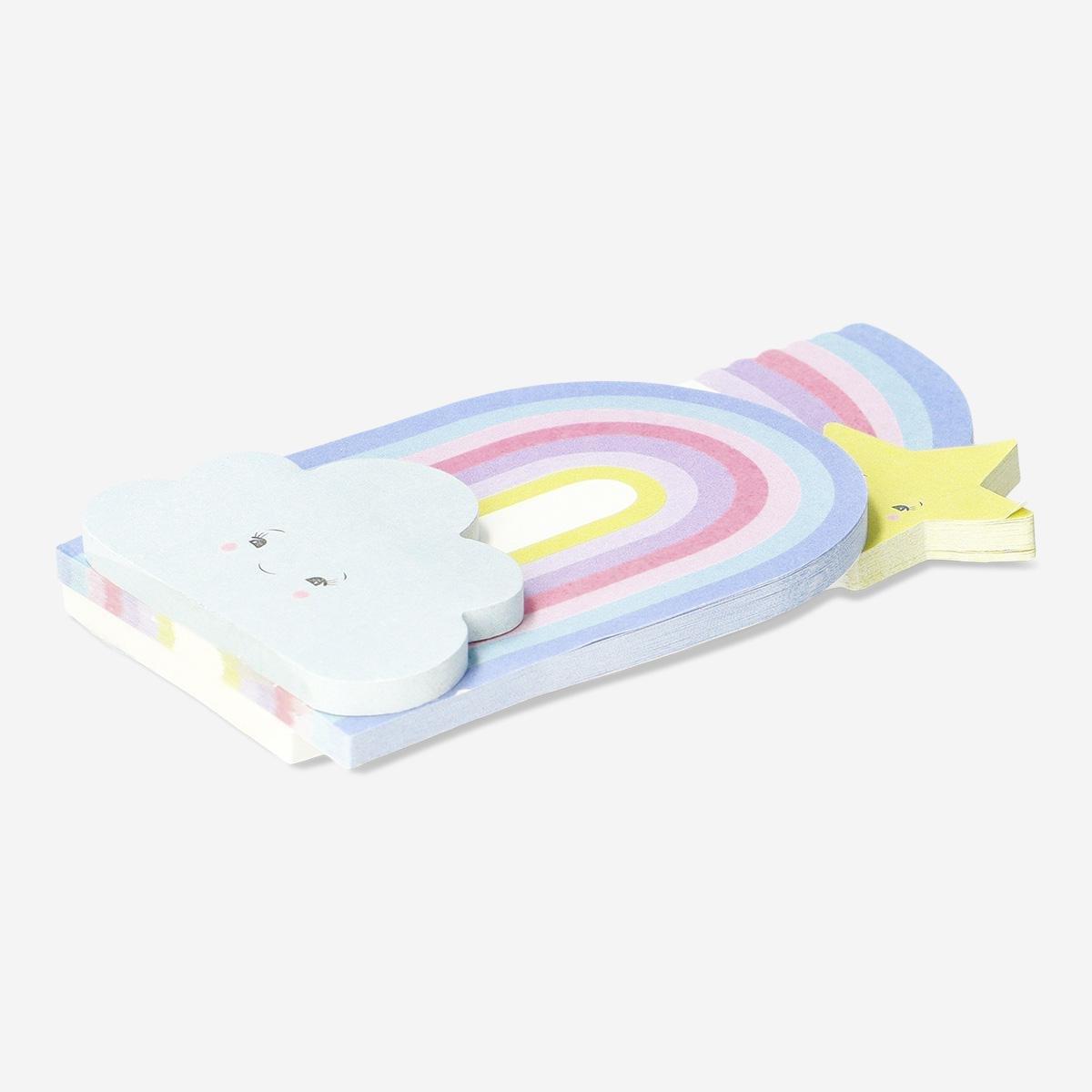 Multicolour sticky memos