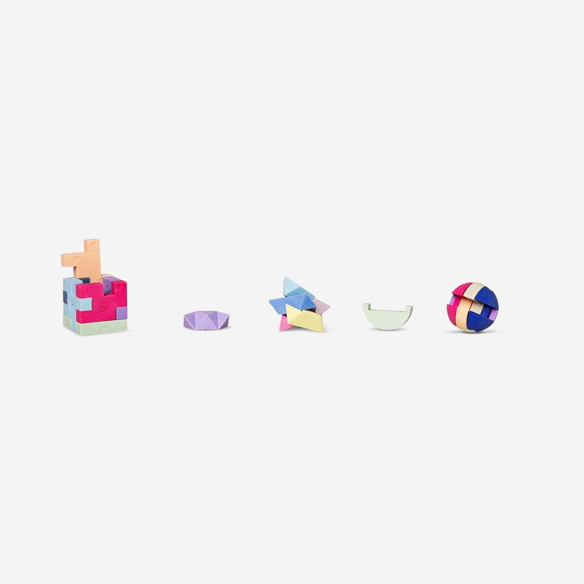 Multicolour building blocks design erasers
