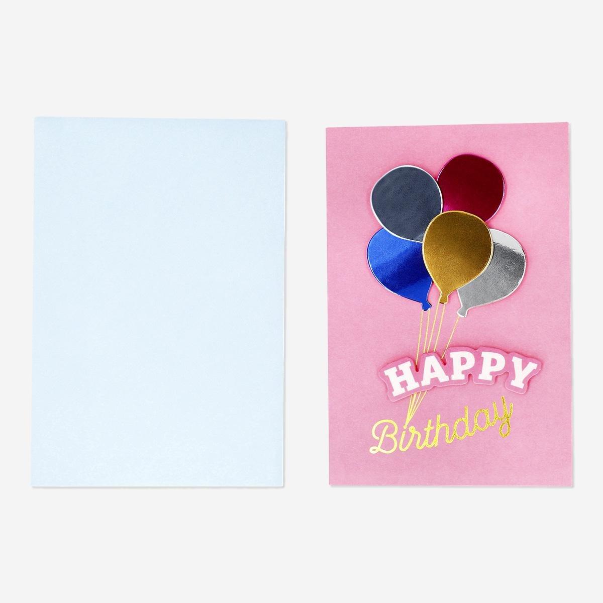 Multicolour birthday card