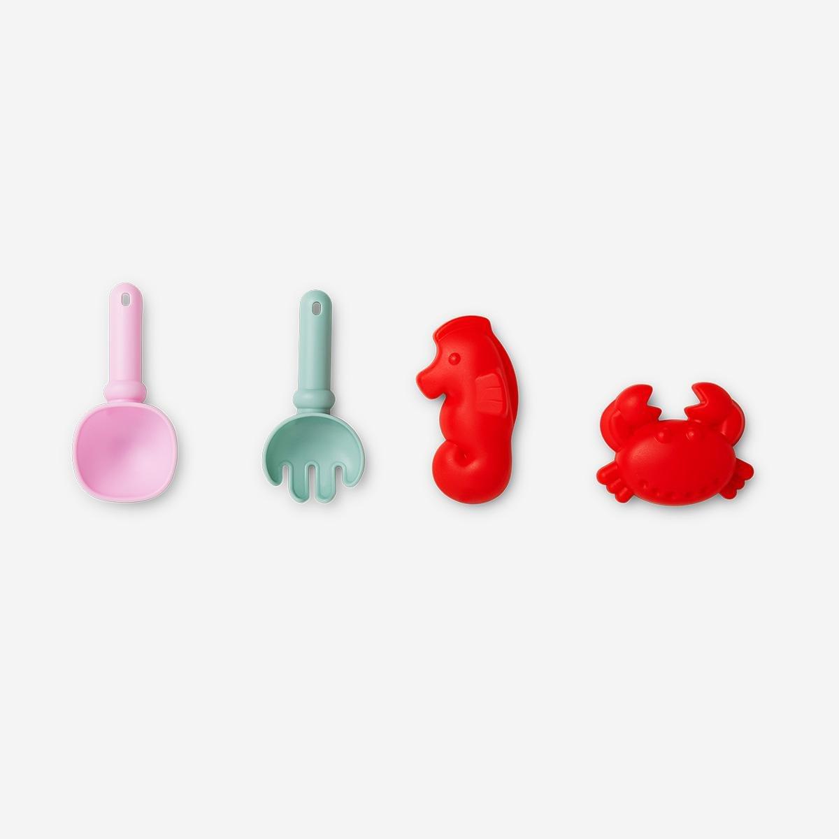 Multicolour beach set. 4 pcs