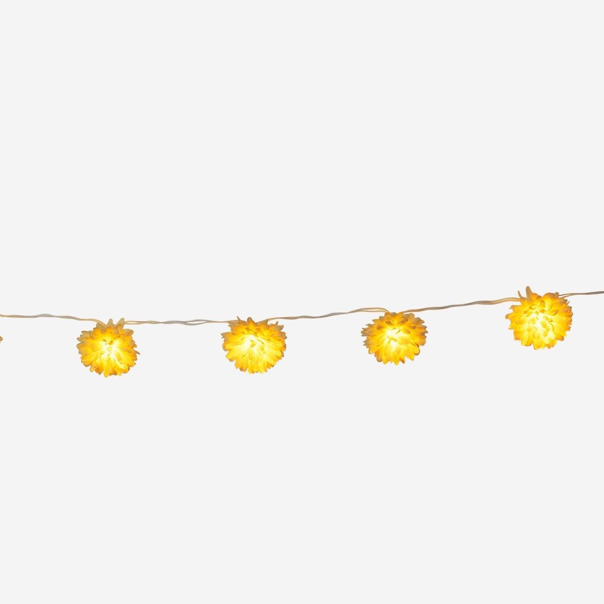 Yellow flower String Lights. 285 Cm