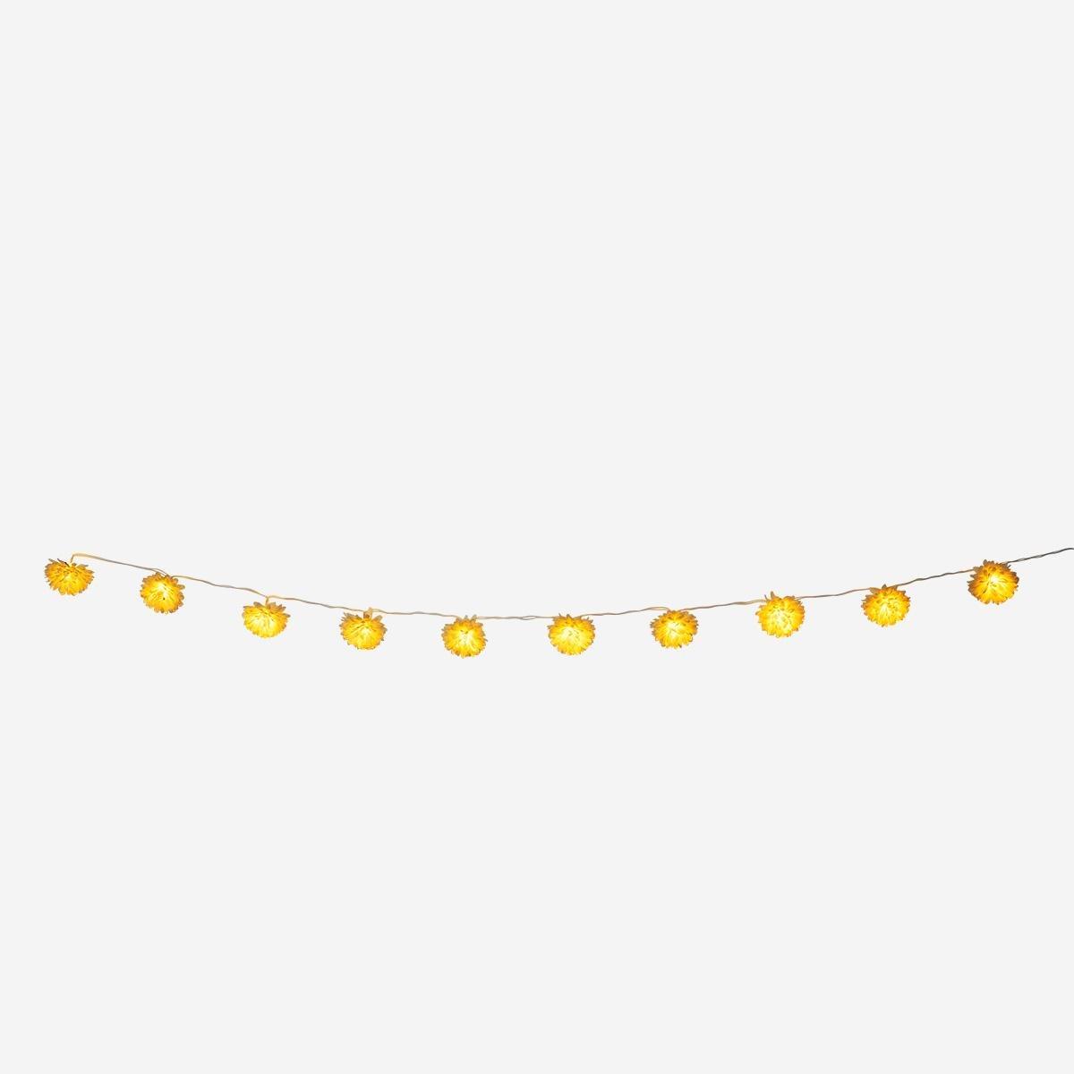 Yellow flower String Lights. 285 Cm