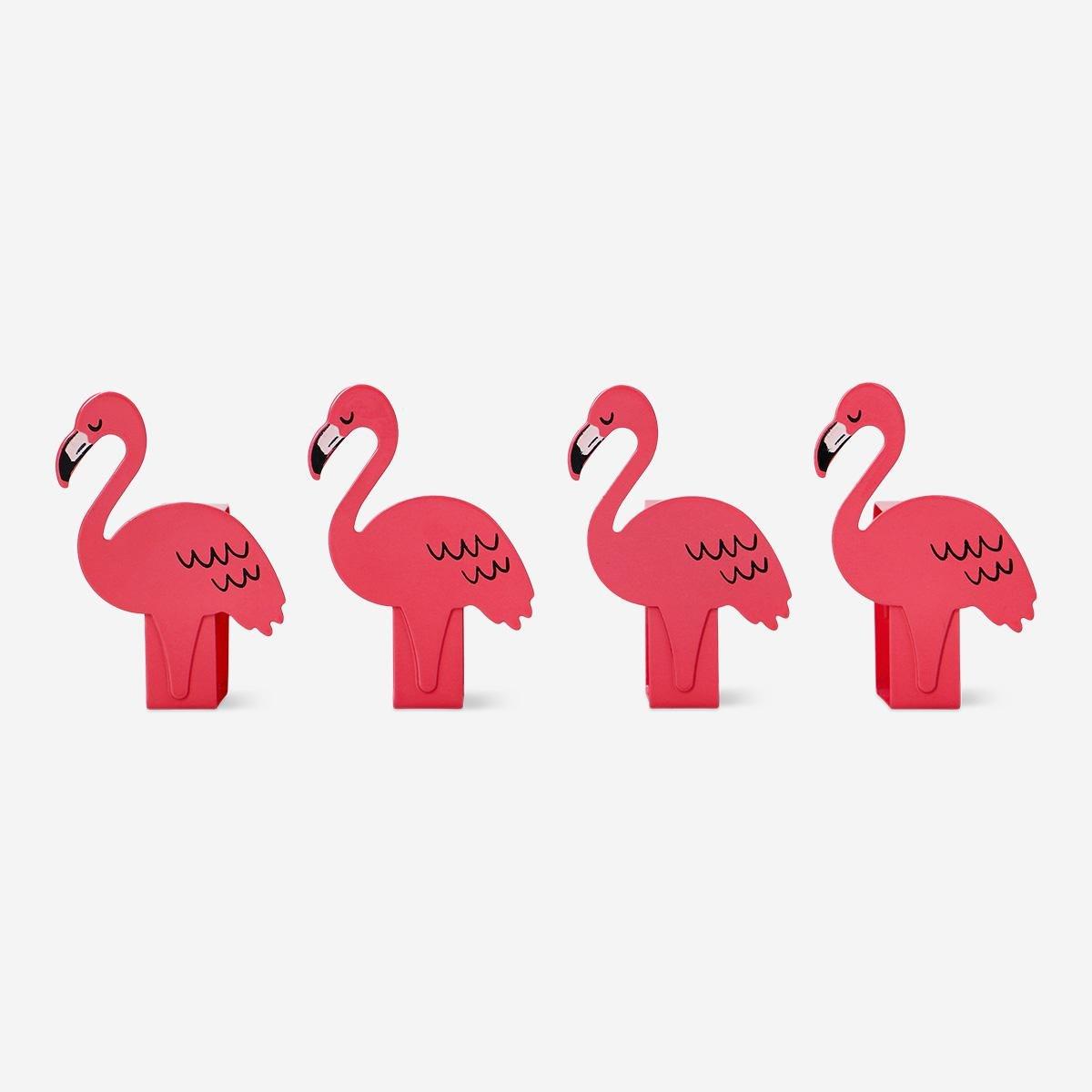 Pink tablecloth clips. 4 pcs