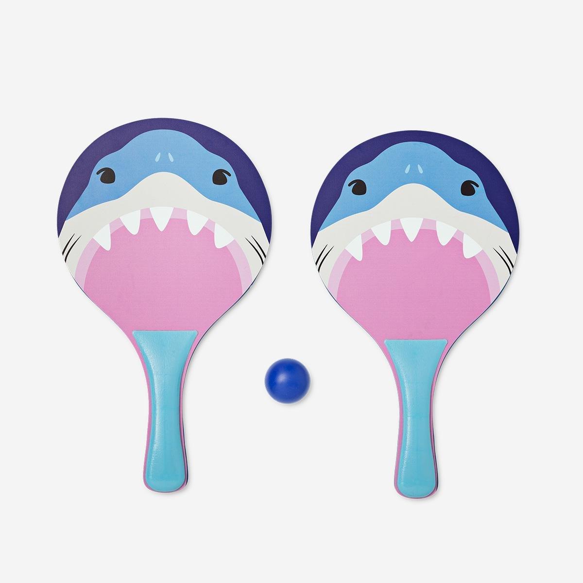 Blue Beach Tennis Set