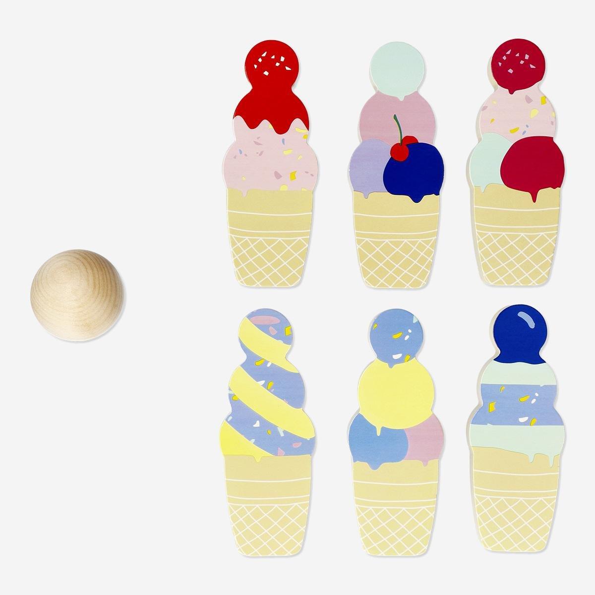 Multicolour Wooden Bowling