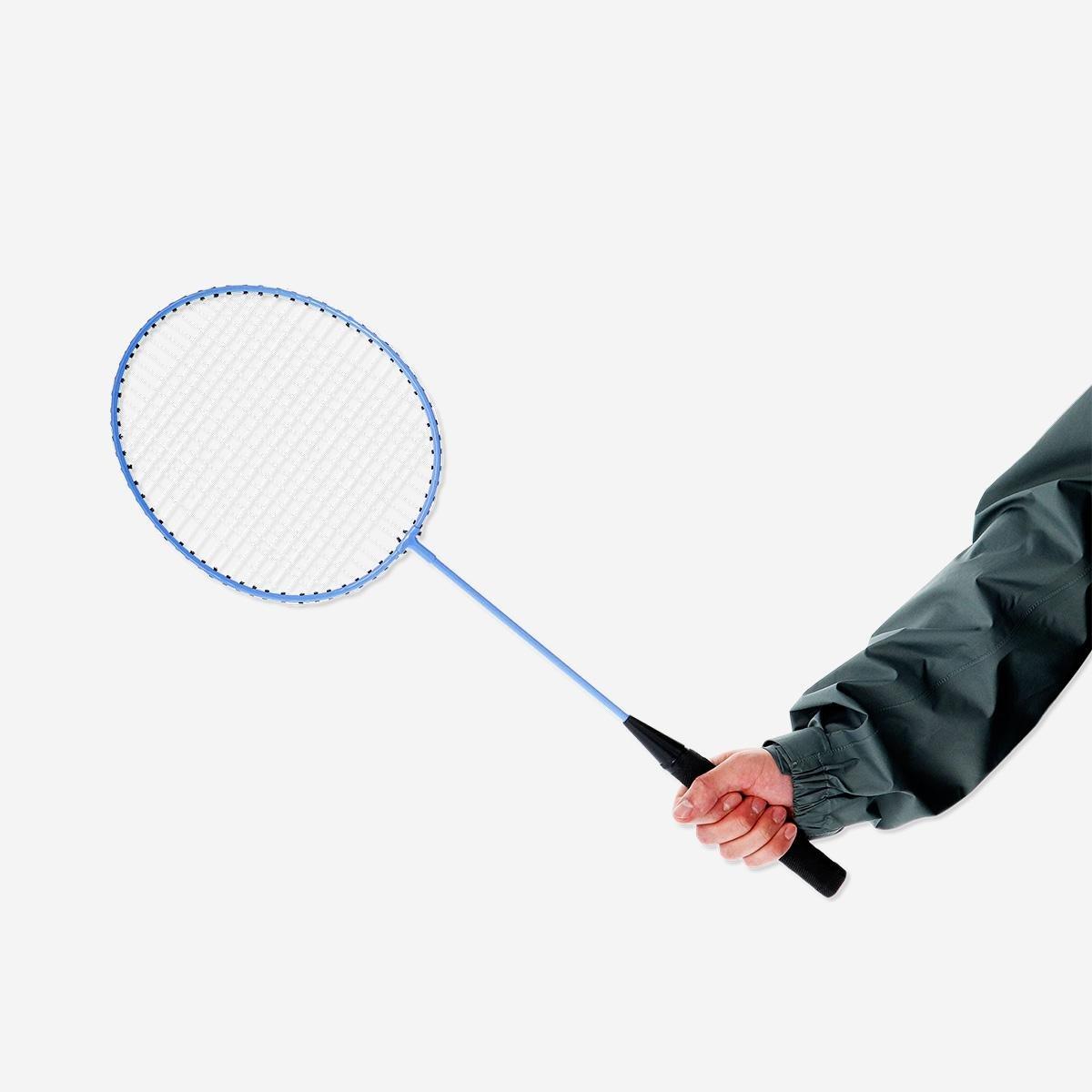 Blue badminton set