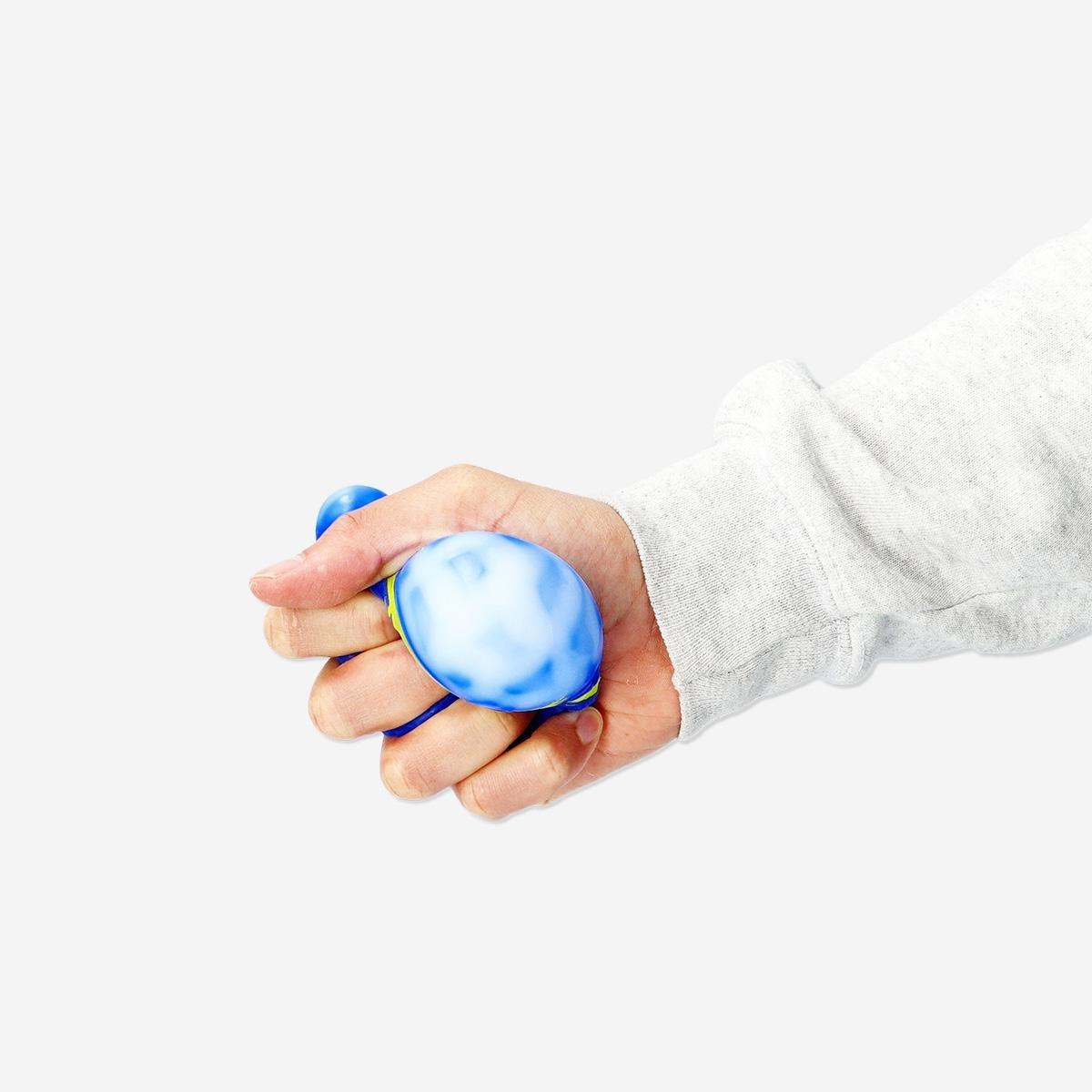 Blue glow in the dark fidget ball