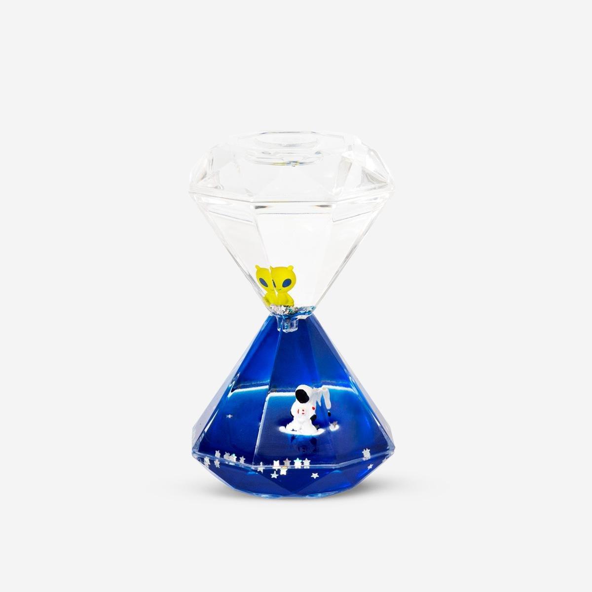 Blue Decorative hourglass