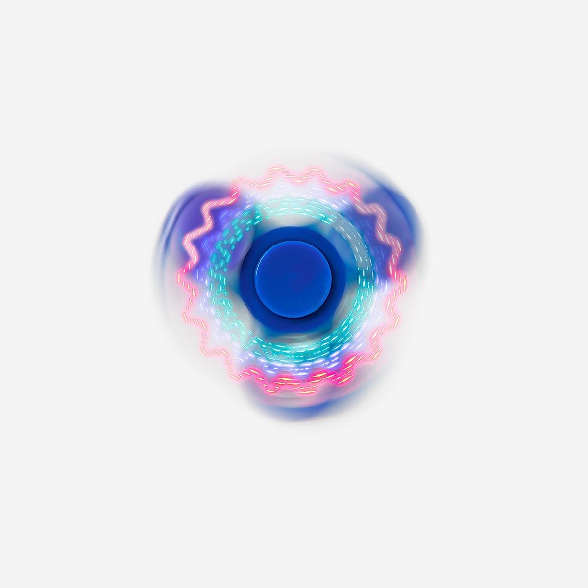 Blue light fidget spinner