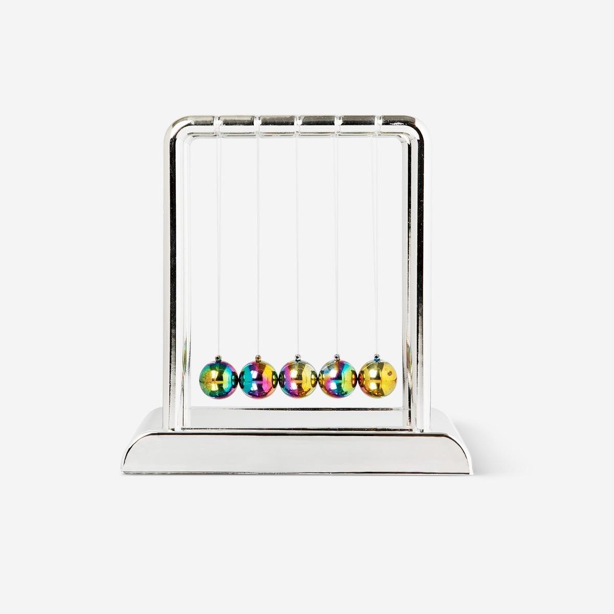 Multicolour newtons cradle